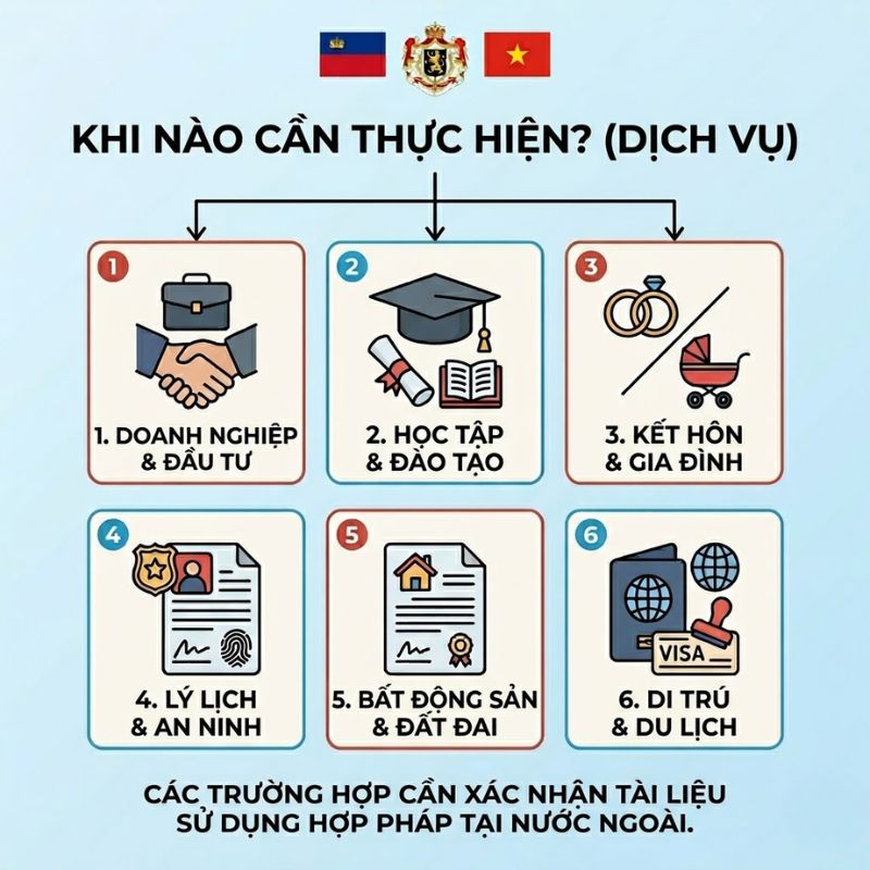 Dịch thuật công chứng chính xác cho hợp pháp hoá lãnh sự Liechtenstein