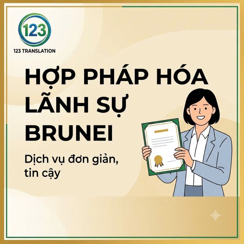 Hợp pháp hóa lãnh sự Brunei nhanh chóng, hỗ trợ hồ sơ đầy đủ theo đúng quy định.