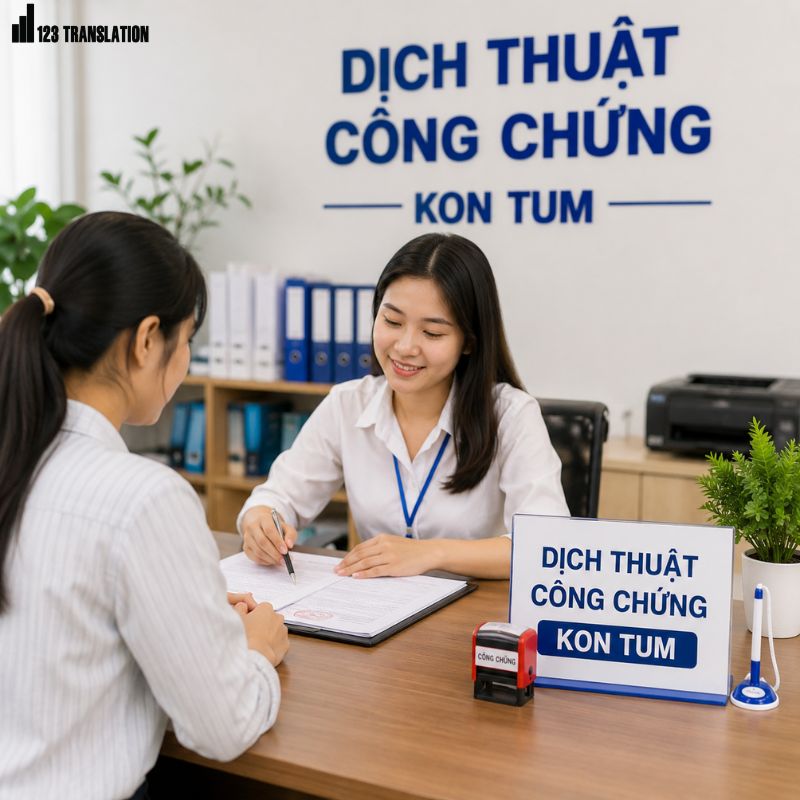 Dịch thuật công chứng Kon Tum – Giải pháp hoàn thiện hồ sơ nhanh chóng, chính xác