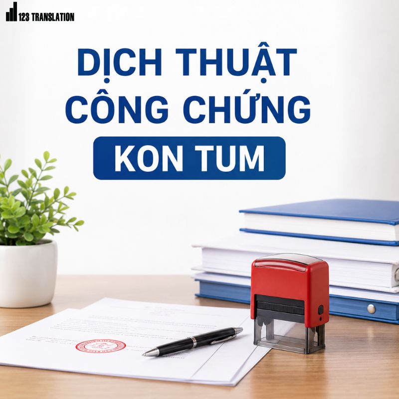 Dịch thuật công chứng Kon Tum – Giải pháp hoàn thiện hồ sơ nhanh chóng, chính xác