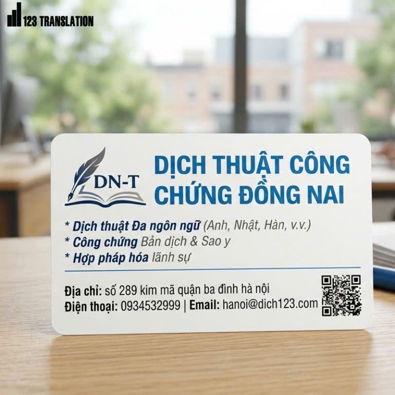 Dịch thuật công chứng Đồng Nai