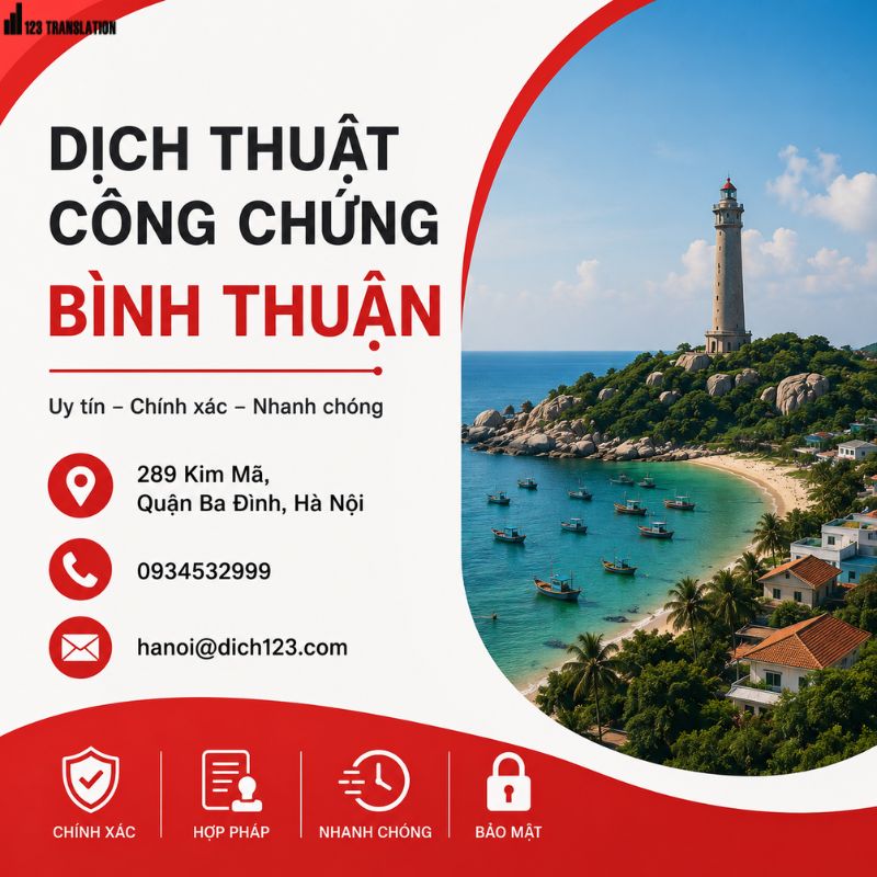 Dịch thuật công chứng Bình Thuận
