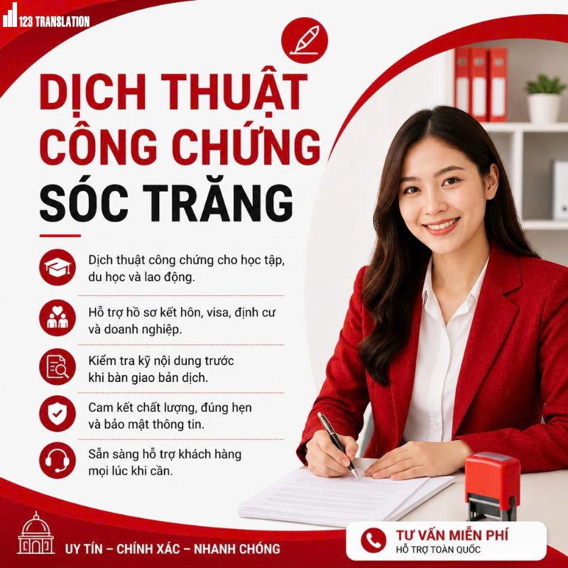 Dịch thuật công chứng Sóc Trăng