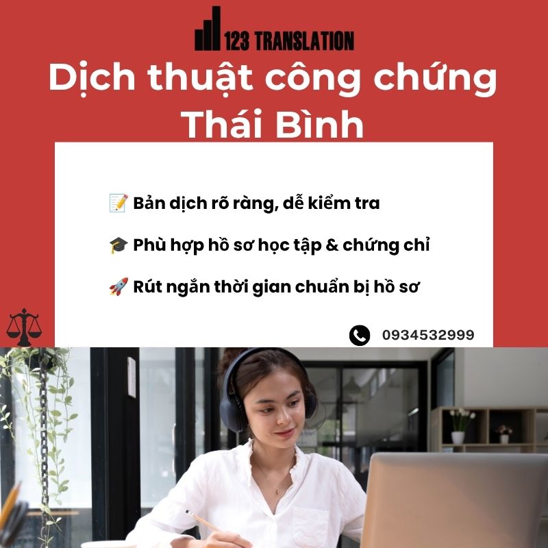 Dịch thuật công chứng Thái Bình