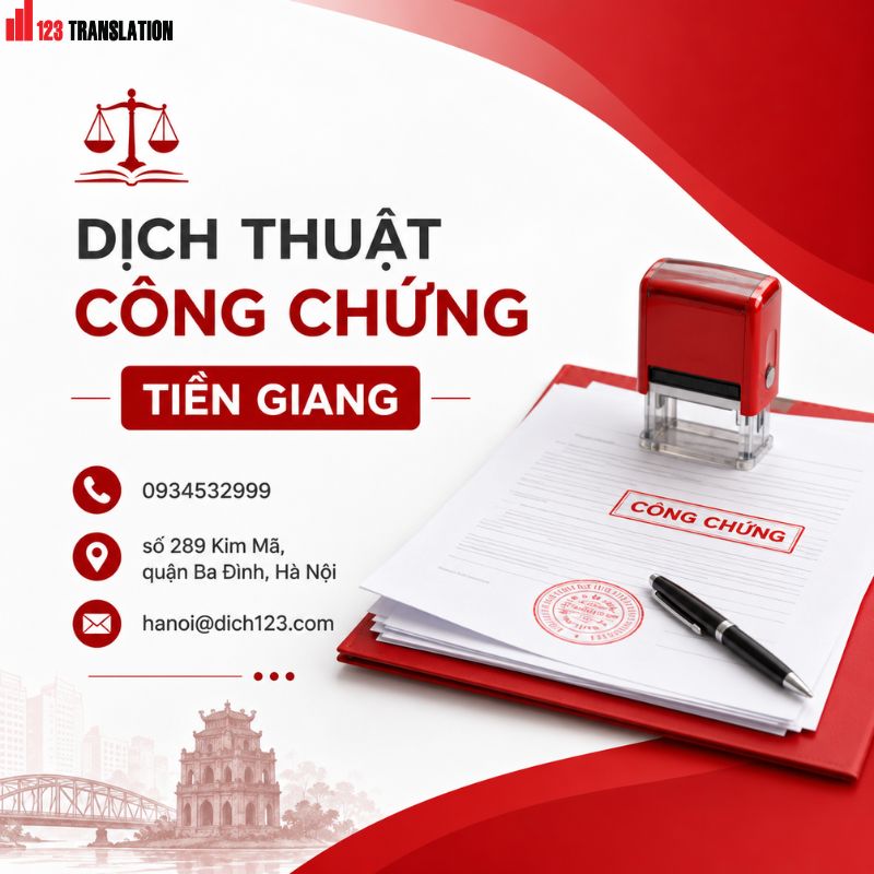 Dịch thuật công chứng Tiền Giang