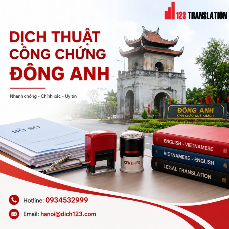 dịch thuật công chứng Đông Anh