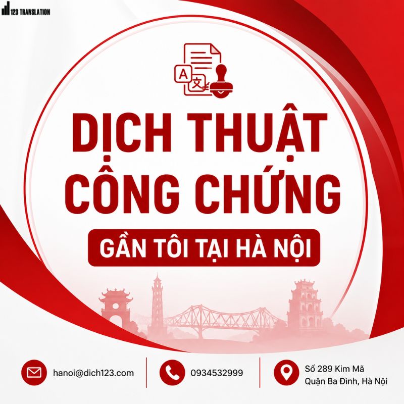 Dịch thuật công chứng gần tôi tại Hà Nội