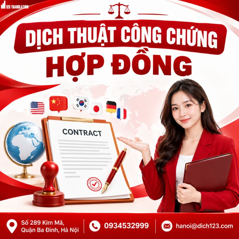Dịch thuật công chứng hợp đồng chuyên nghiệp