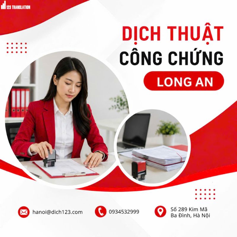 Dịch thuật công chứng Long An