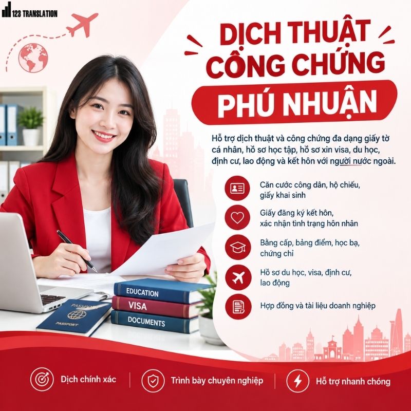 Dịch thuật công chứng Phú Nhuận