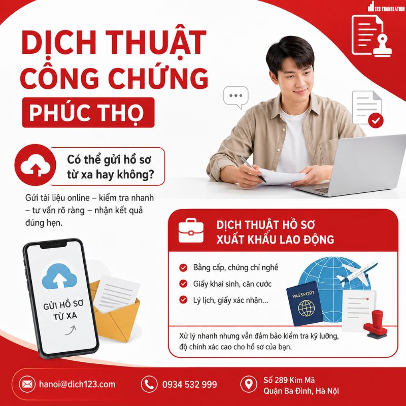 Dịch thuật công chứng Phúc Thọ