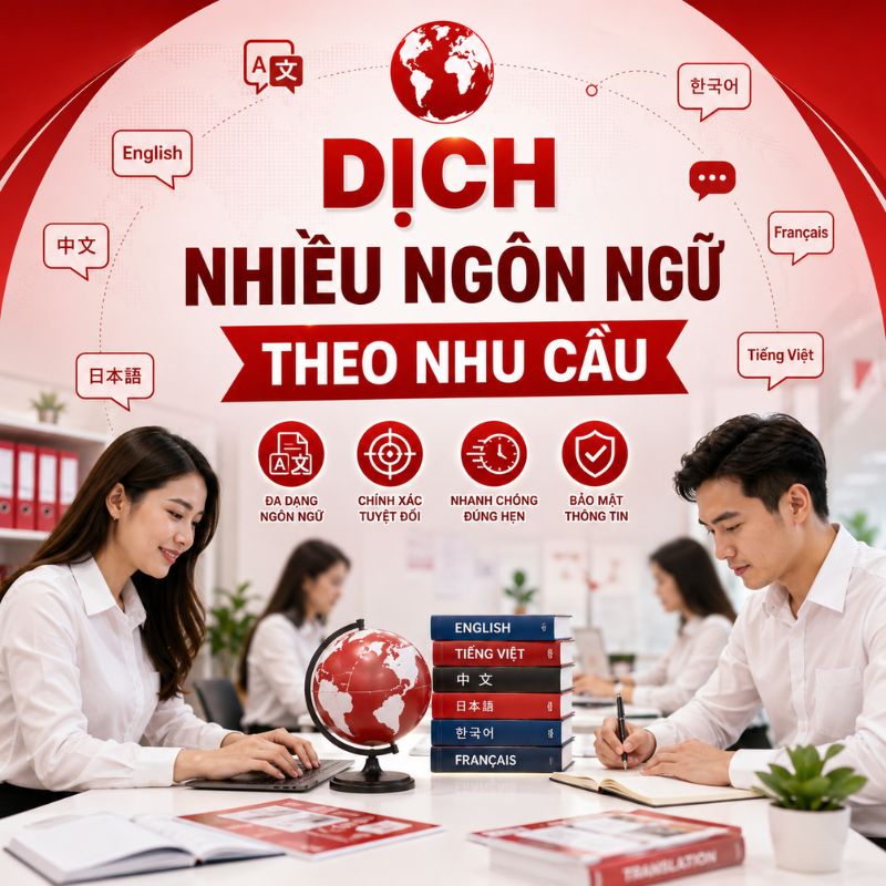 Dịch thuật công chứng Quận 12 – Nhận dịch đa dạng giấy tờ, bằng cấp, bảng điểm và hồ sơ doanh nghiệp theo yêu cầu.