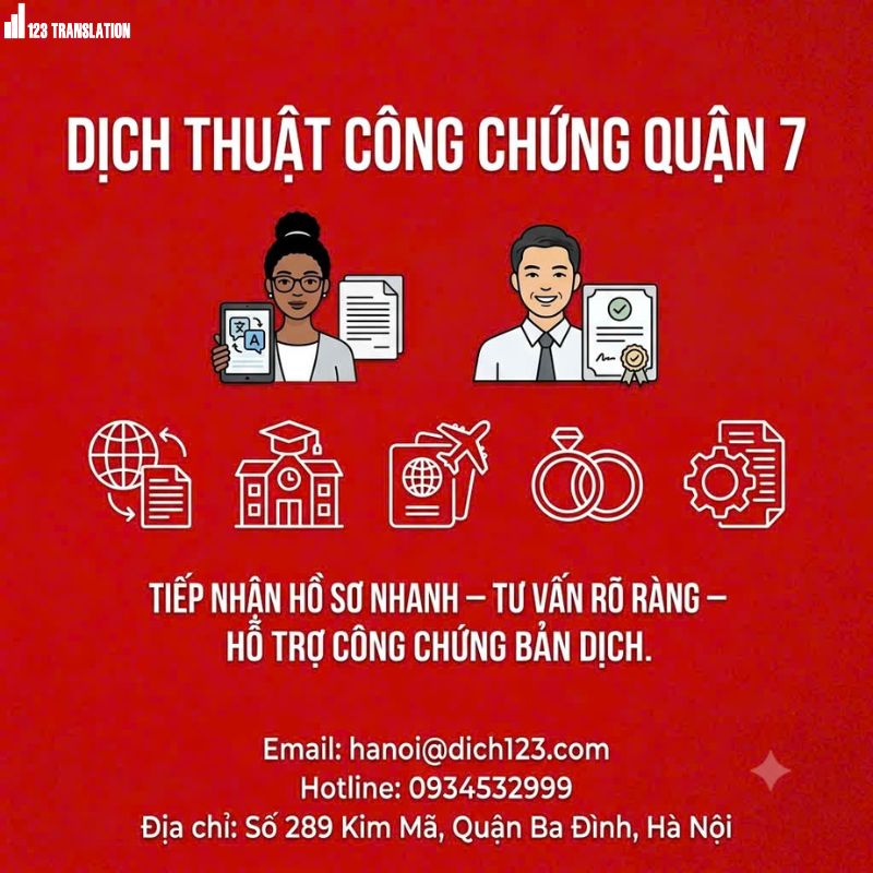 Dịch thuật công chứng Quận 7