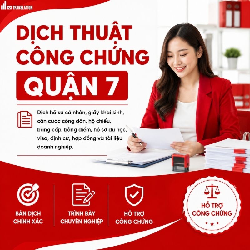 Dịch thuật công chứng Quận 7 