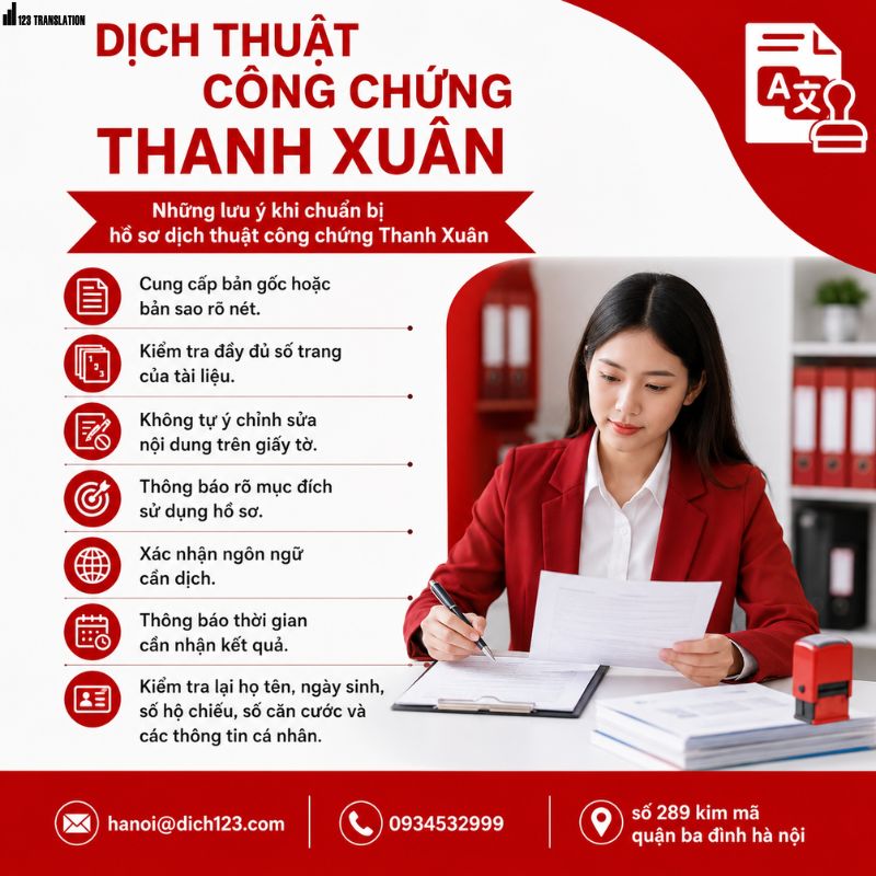 Dịch thuật công chứng Thanh Xuân