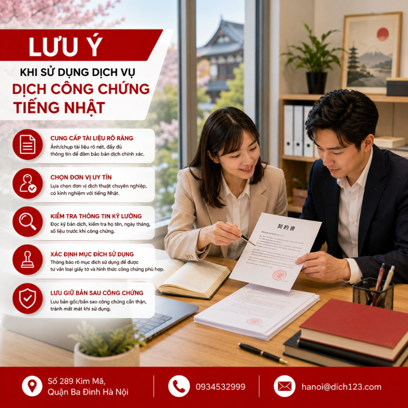 Dịch thuật công chứng tiếng Nhật giá rẻ tại Dịch 123 hỗ trợ dịch và công chứng đa dạng giấy tờ, đáp ứng nhu cầu hồ sơ du học, xin visa, lao động và giao dịch doanh nghiệp.