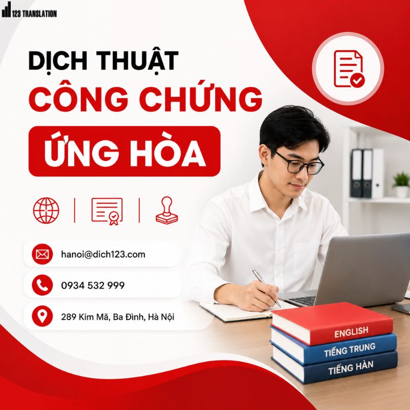 Dịch thuật công chứng Ứng Hòa