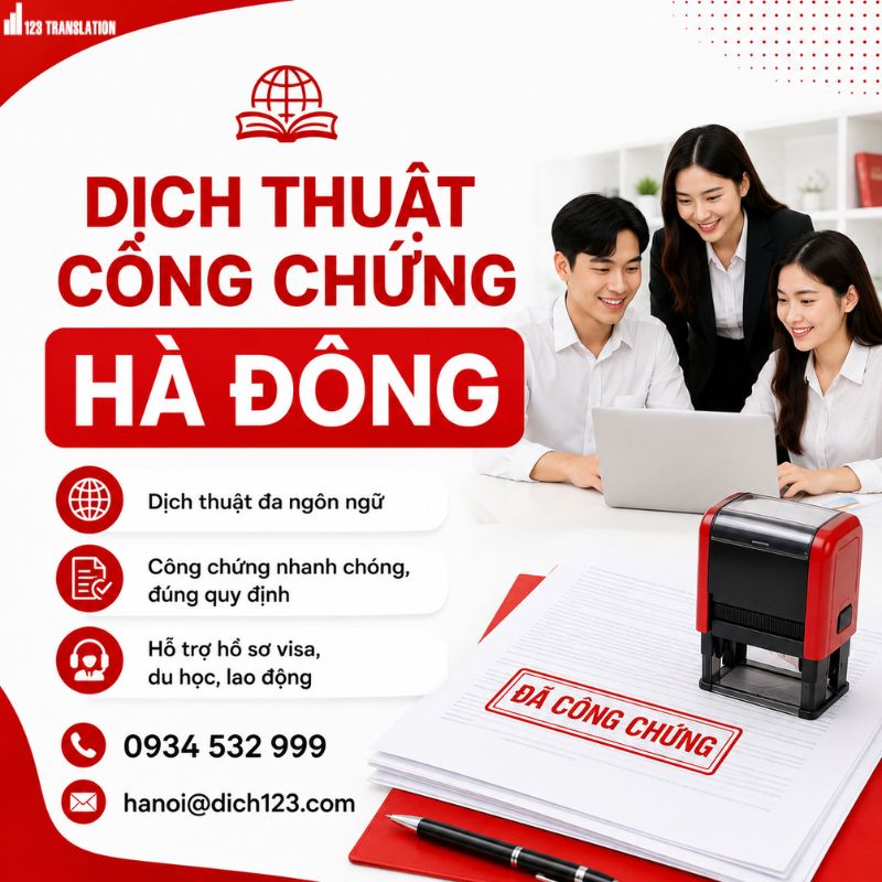 Top 3 dịch thuật công chứng Hà Đông uy tín