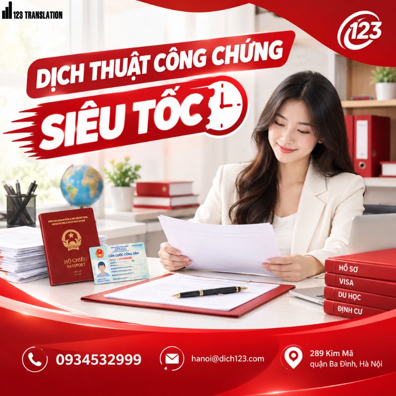 Dịch thuật công chứng siêu tốc – Giải pháp xử lý hồ sơ nhanh chóng, chính xác