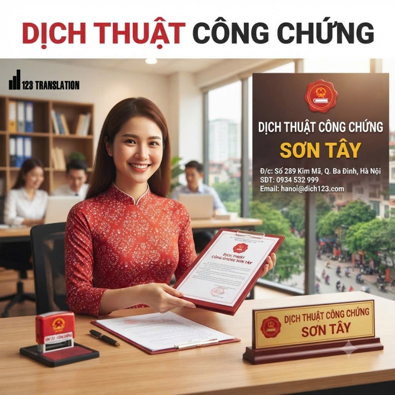 Dịch thuật công chứng Sơn Tây