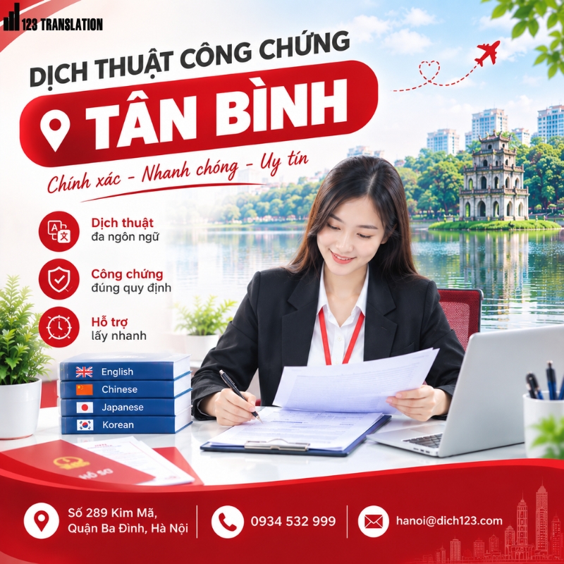 Dịch thuật công chứng Tân Bình