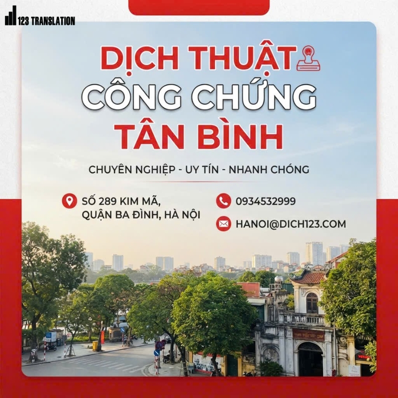 Dịch thuật công chứng Tân Bình