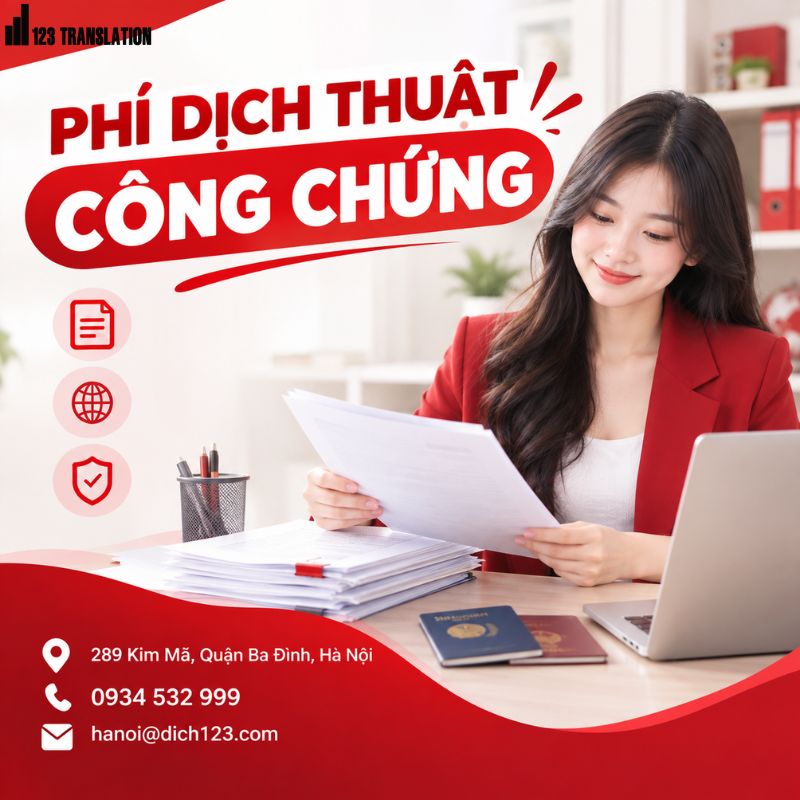 Phí dịch thuật công chứng: Bảng giá, cách tính và những điều cần biết