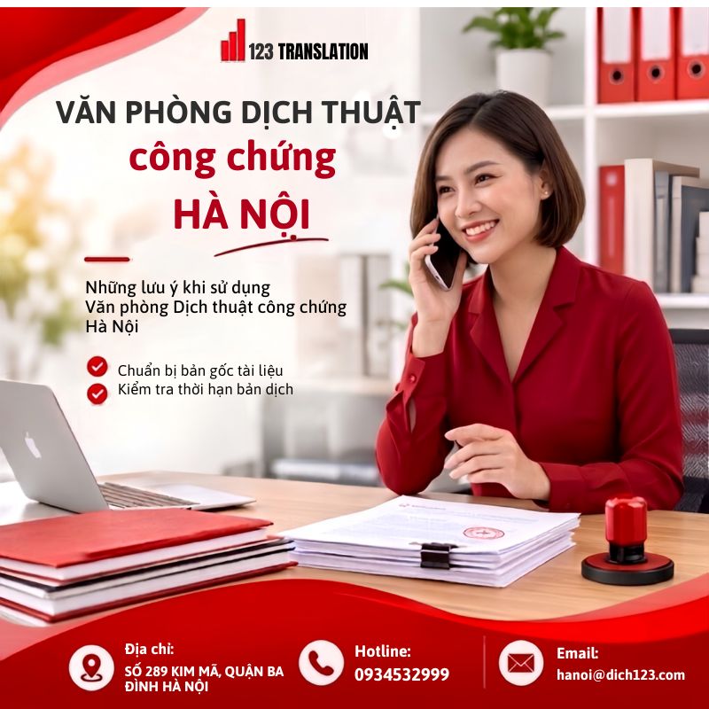 Văn phòng dịch thuật công chứng Hà Nội