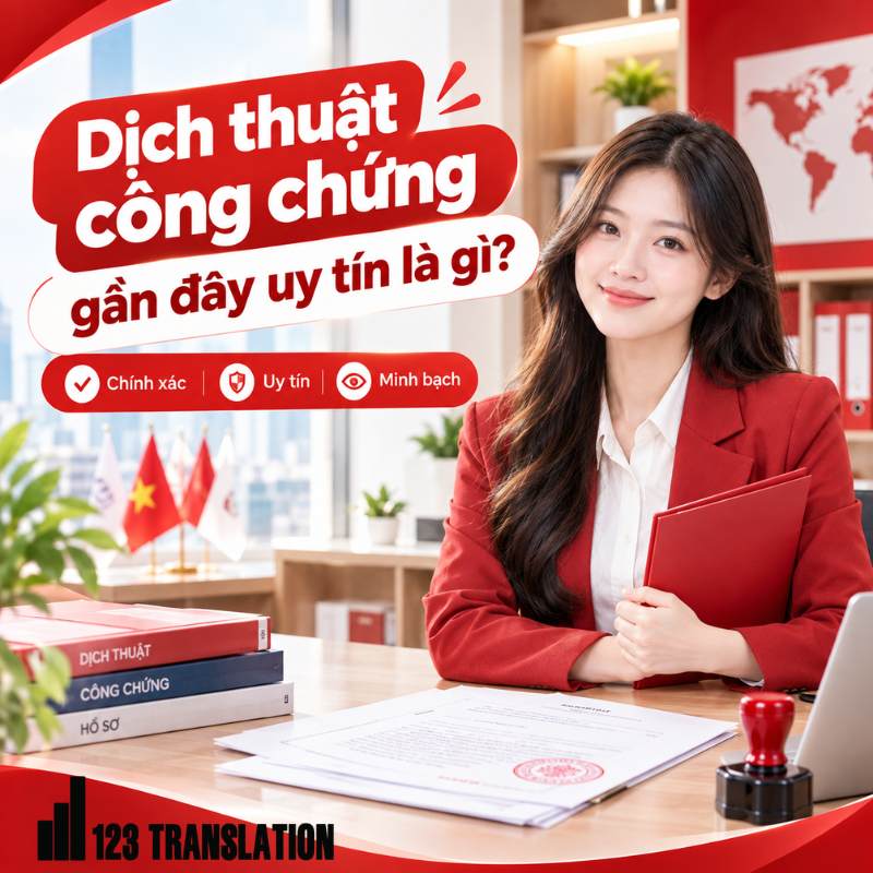 Chi phí dịch thuật công chứng gần đây uy tín thường phụ thuộc vào ngôn ngữ, số lượng trang, loại tài liệu và thời gian yêu cầu.