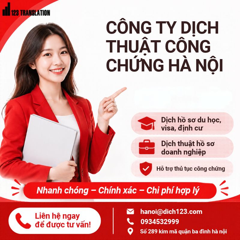Công ty dịch thuật công chứng Hà Nội – Dịch vụ chuyên nghiệp, chính xác và nhanh chóng