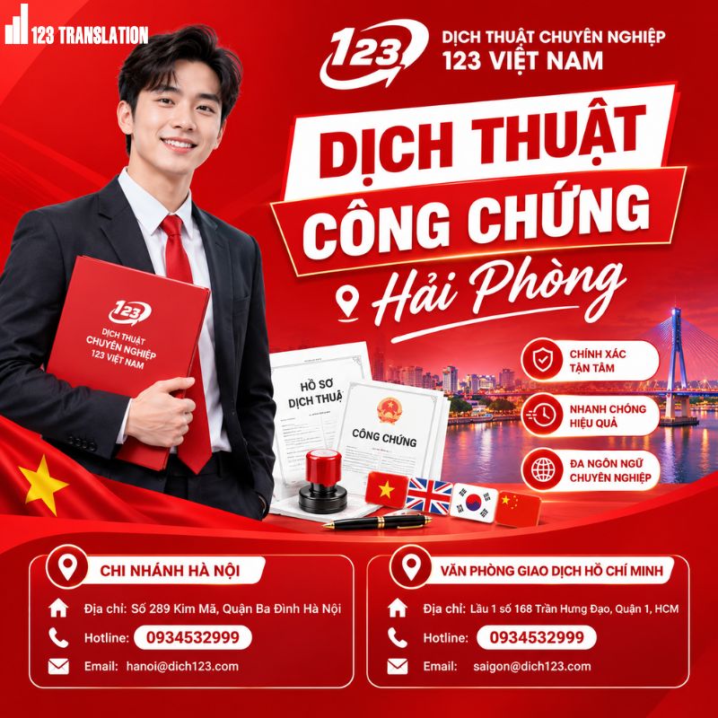 Dịch thuật công chứng Hải Phòng giá rẻ uy tín