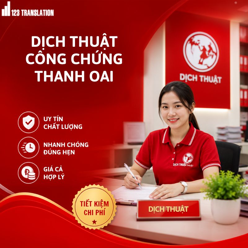 Dịch thuật công chứng Thanh Oai – Dịch vụ chuyên nghiệp, chính xác và uy tín